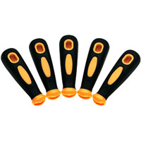 5 Pc. Rubber File Handles w/Rectangular Hole